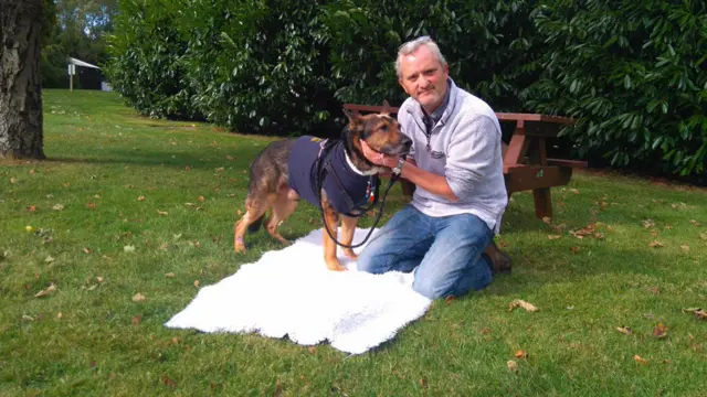 Police dog Finn and PC Dave Wardell