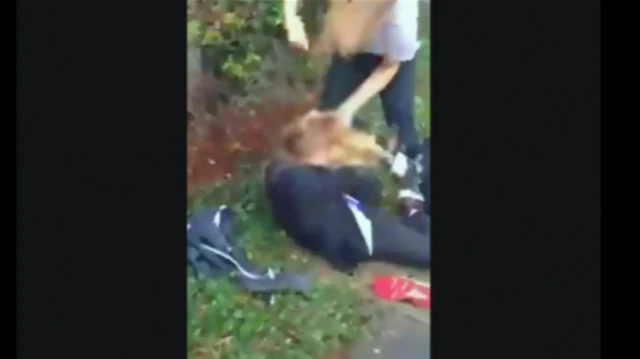 Girl being attacked