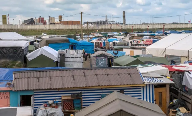 The Calais "Jungle" migrant camp