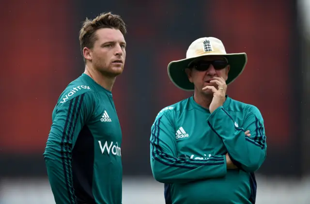 Jos Buttler and Trevor Bayliss