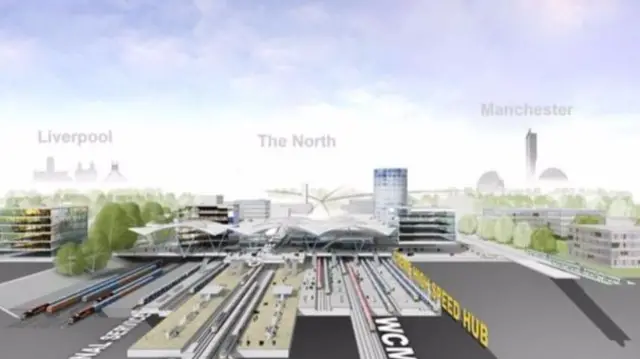 Artist's impression shows proposed station in Crewe