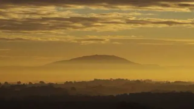 The Wrekin in cloud