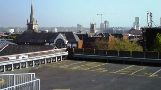 Top of Crown Street Car Park, Ipswich