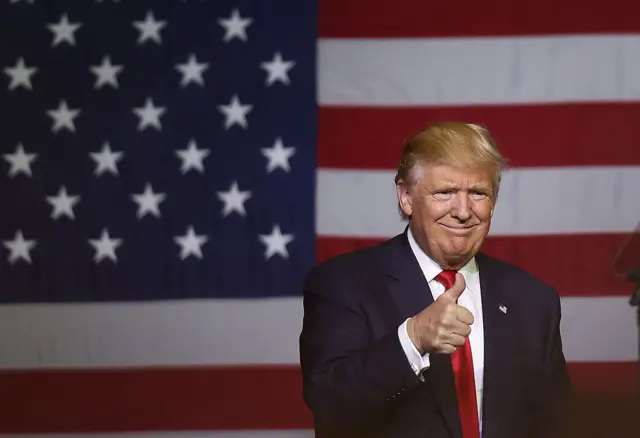 Donald Trump at a rally in Florida - 13 October 2016