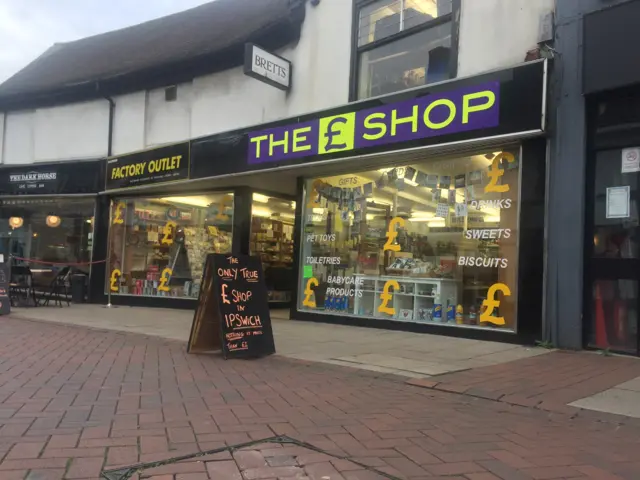 The £ Shop in Ipswich