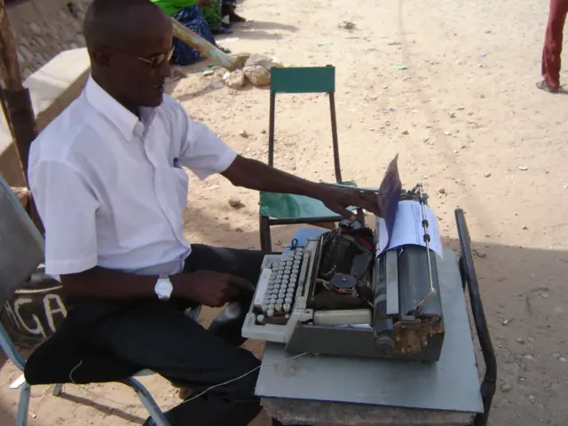 Typist in Somaliland