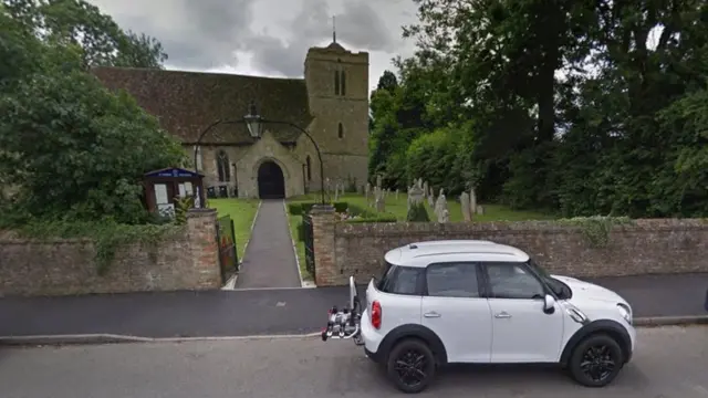 St Andrew's church yard in Witchford