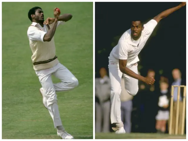 Michael Holding and Courtney Walsh