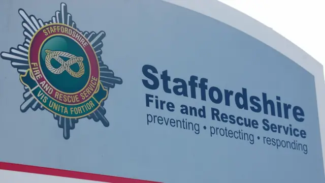 Staffordshire Fire and Rescue Service sign