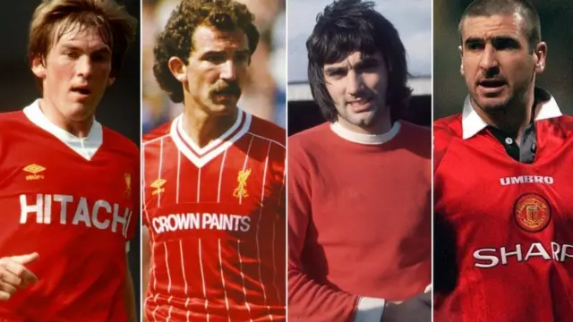 Kenny Dalglish, Graeme Souness, George Best, Eric Cantona