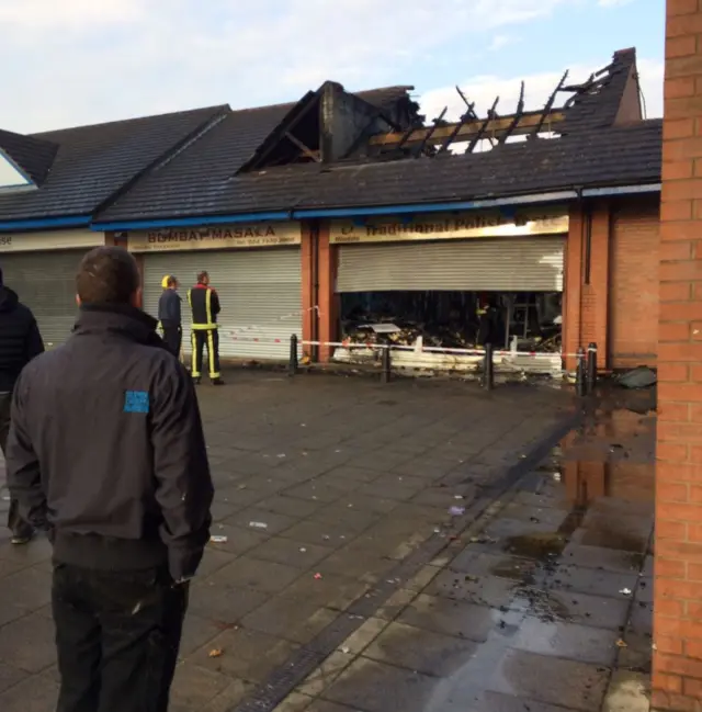 Scene of fire in Coventry