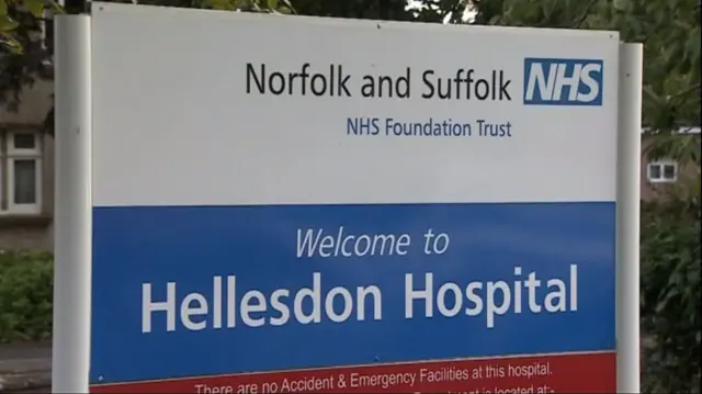 Sign for the Norfolk & Suffolk NHS Foundation Trust at Norwich