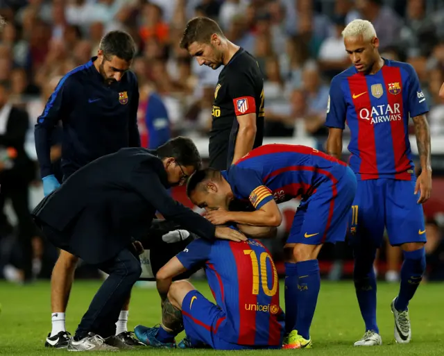 Lionel Messi injury