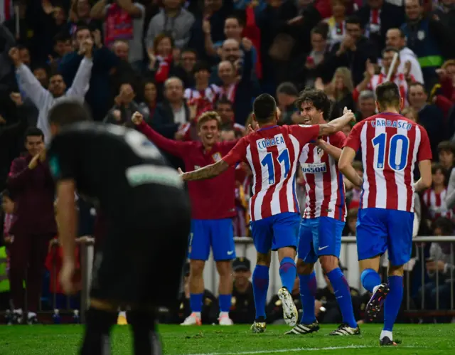 Tiago celebrates