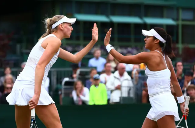 Naomi Broady and Heather Watson