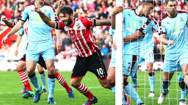 Charlie Austin celebrates