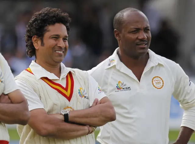 Sachin Tendulkar and Brian Lara