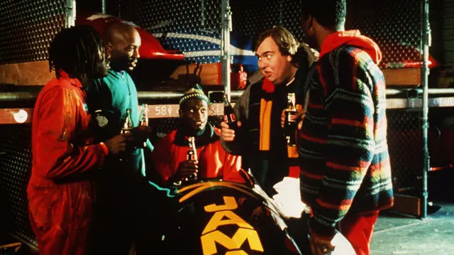 A scene from the film Cool Runnings