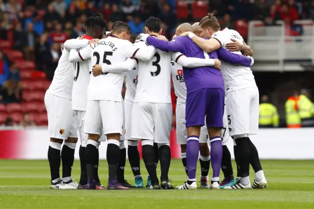 Watford ahead of kick-off