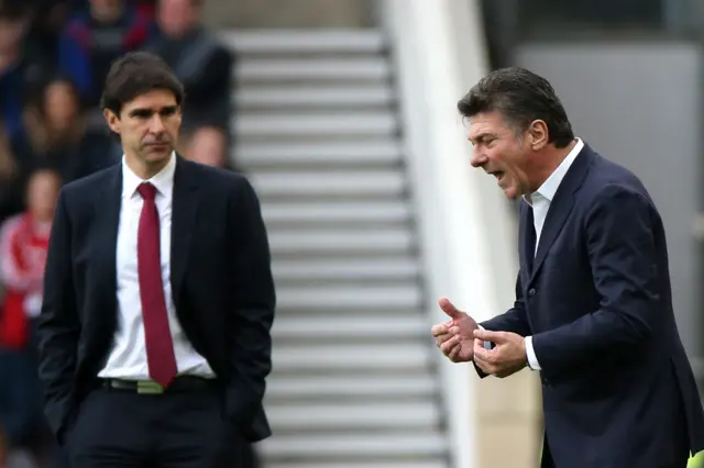 Aitor Karanka and Walter Mazzarri