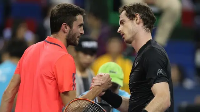 Gilles Simon and Andy Murray