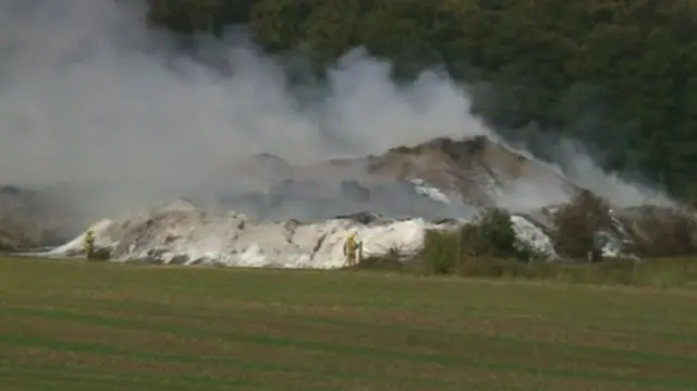 Rugeley wood fire