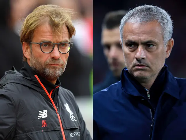 Jurgen Klopp and Jose Mourinho