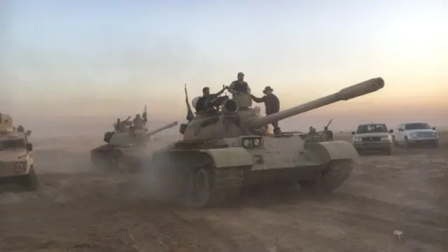 Kurdish tanks in Iraq