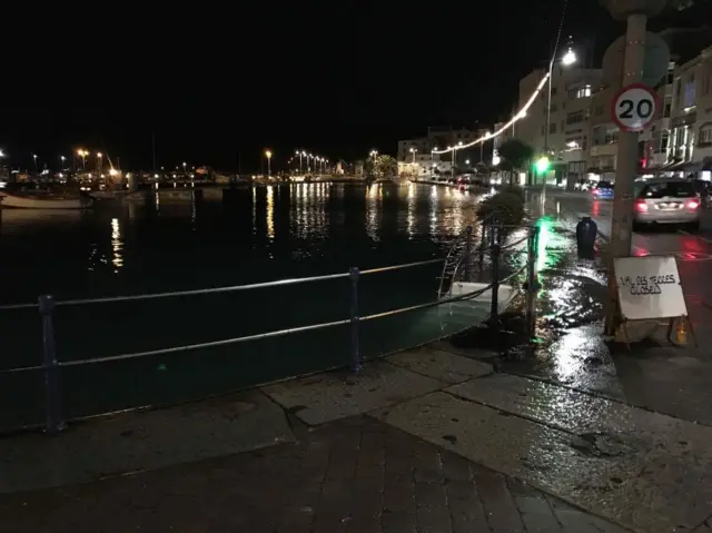 St Peter Port harbour at high tide