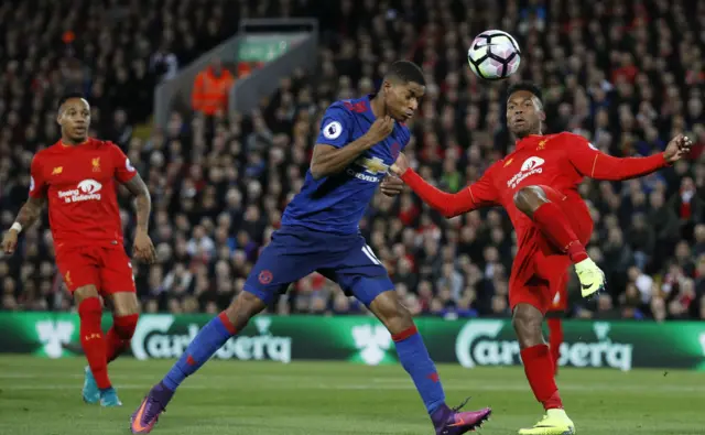 Daniel Sturridge and Marcus Rashford