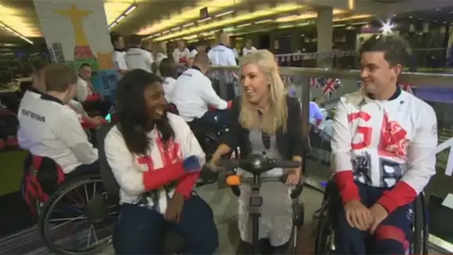 Kadeena Cox (left) and Gordon Reid