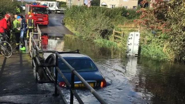 Flooded ford