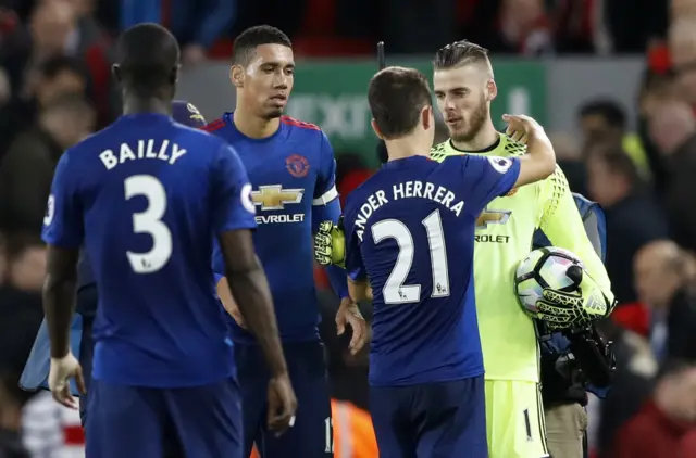 Manchester United celebrate