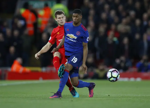 James Milner and Marcus Rashford