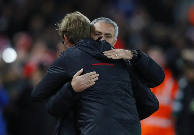 Jose Mourinho and Jurgen Klopp