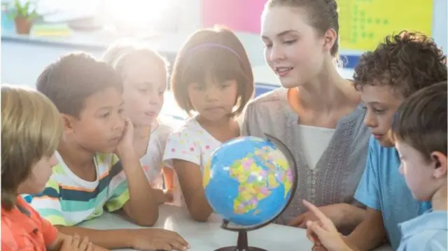 Children in a classroom