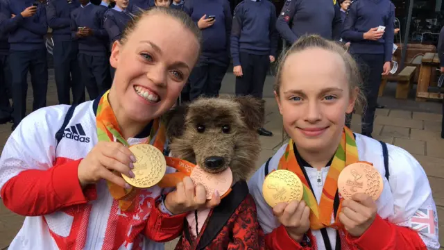 Ellie Simmonds and Hacker T Dog