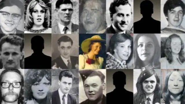 Twenty-one pub bomb victims