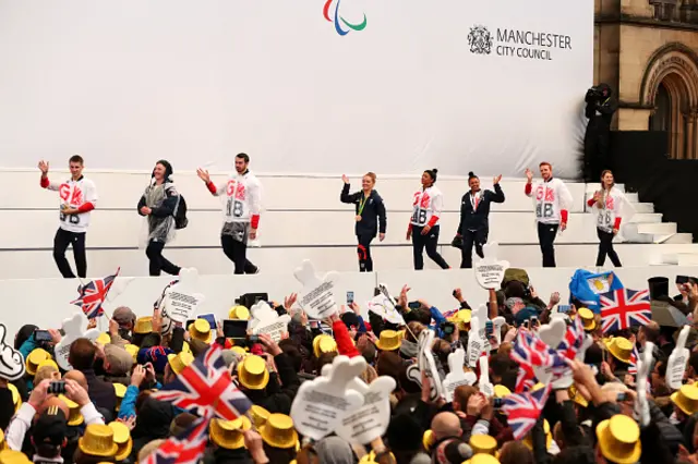 Max Whitlock walking out at Albert Square