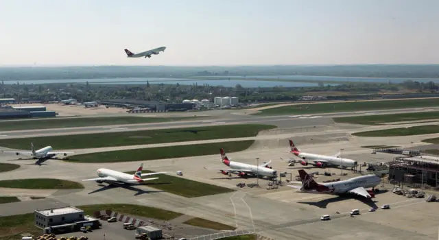 planes at Heathrow airport