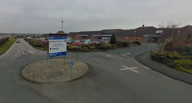 sign outside Bridlington hospital