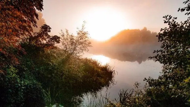 Early morning shot into the sun. Kidderminster