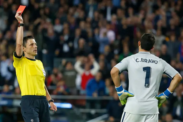 Claudio Bravo (right)