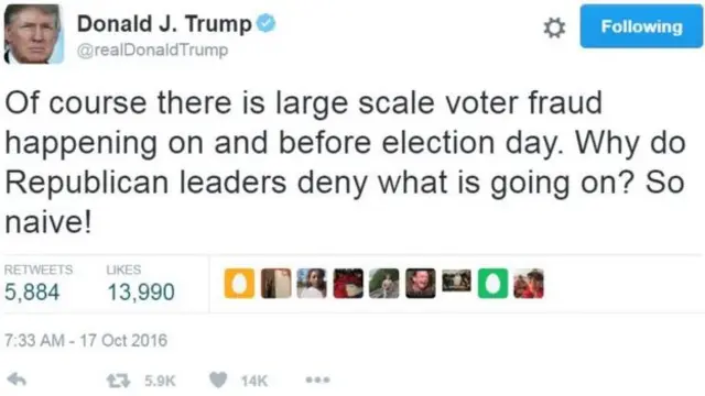 Donald Trump tweets