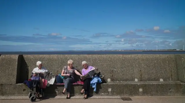 Pensioners by the sea