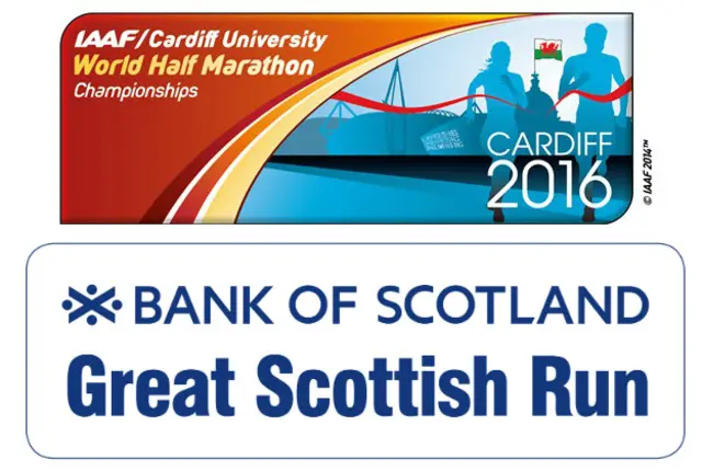 Cardiff Half Marathon & Great Scottish Run logos