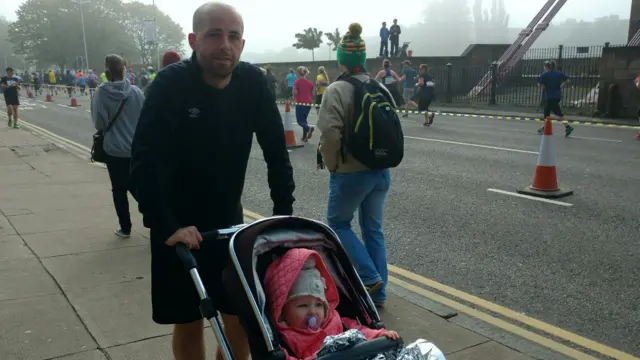 A runner from the Great Scottish Run 10K