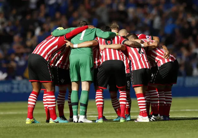 Southampton team huddle