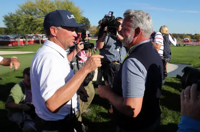 davis Love and darren Clarke