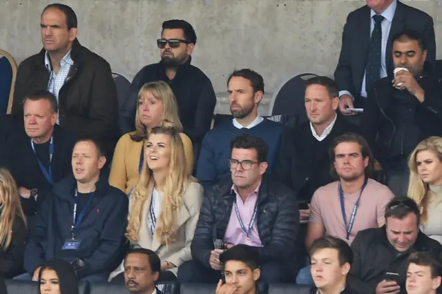 Gareth Southgate in the crowd